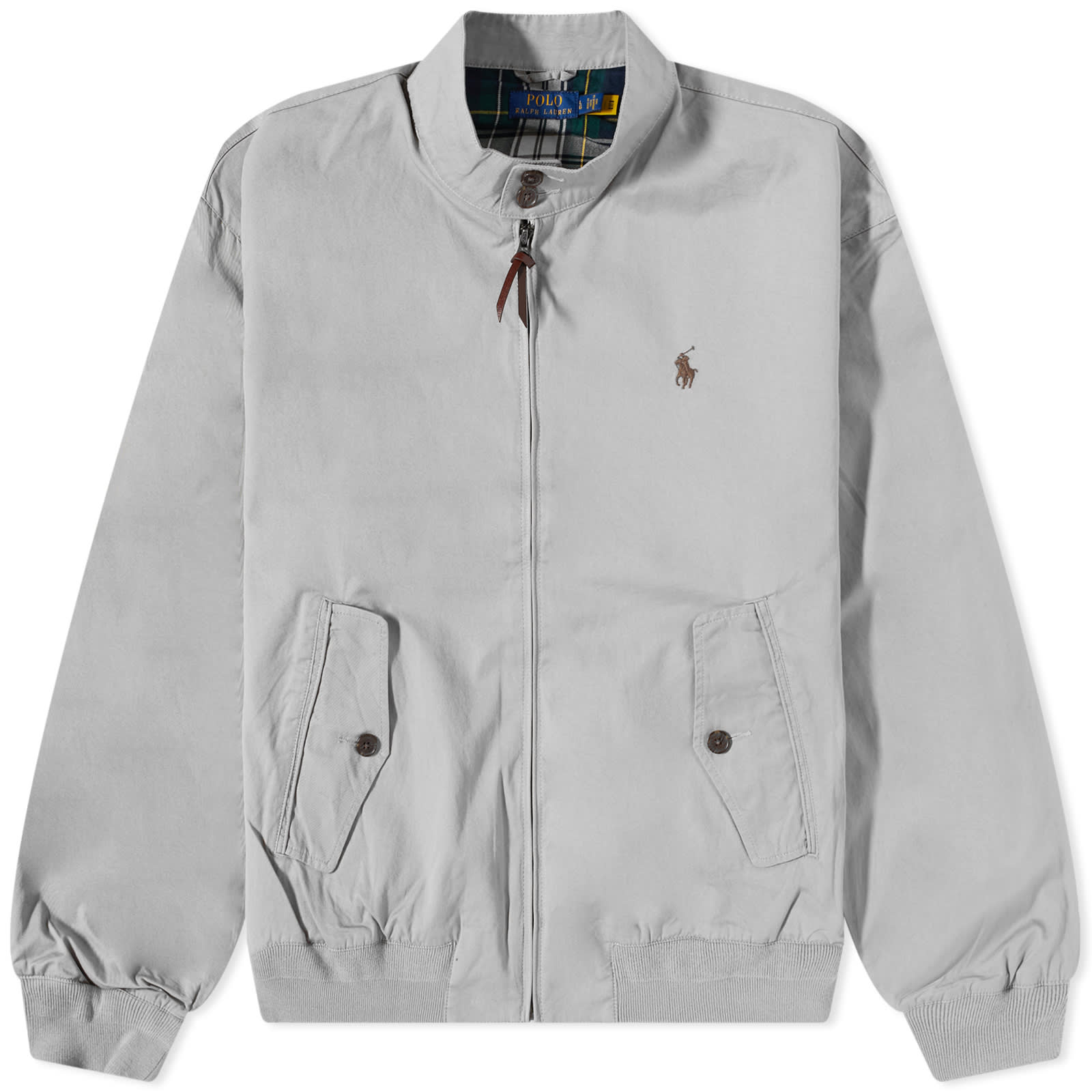 Polo Ralph Lauren Lined Windbreaker Harrington JacketGrey Fog