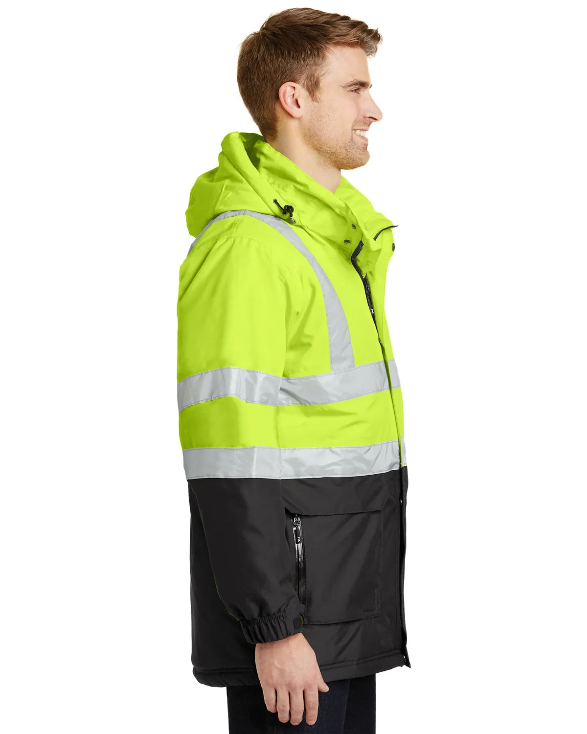 Port Authority J799S Men Ansi 107 Class 3 Safety Heavyweight Parka