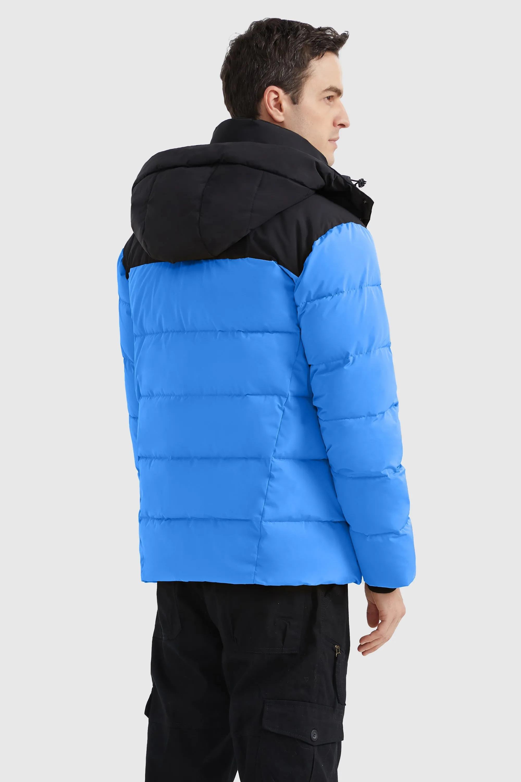 Puffer Warm Jacket Winter Full-Zip Windproof Coat