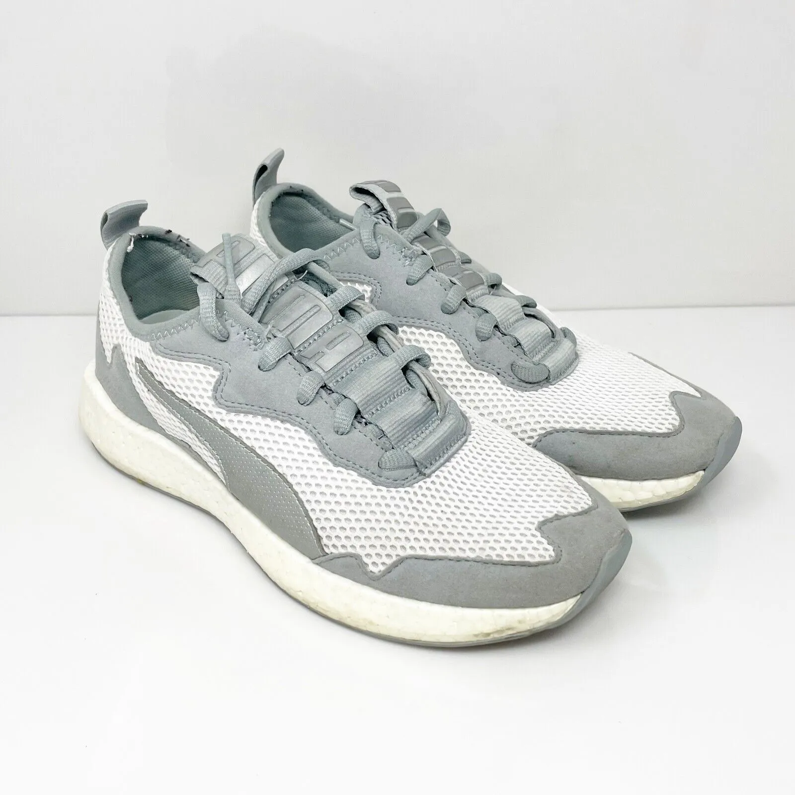 Puma Womens Nrgy Neko Skim 192624-02 Gray Running Shoes Sneakers Size 8