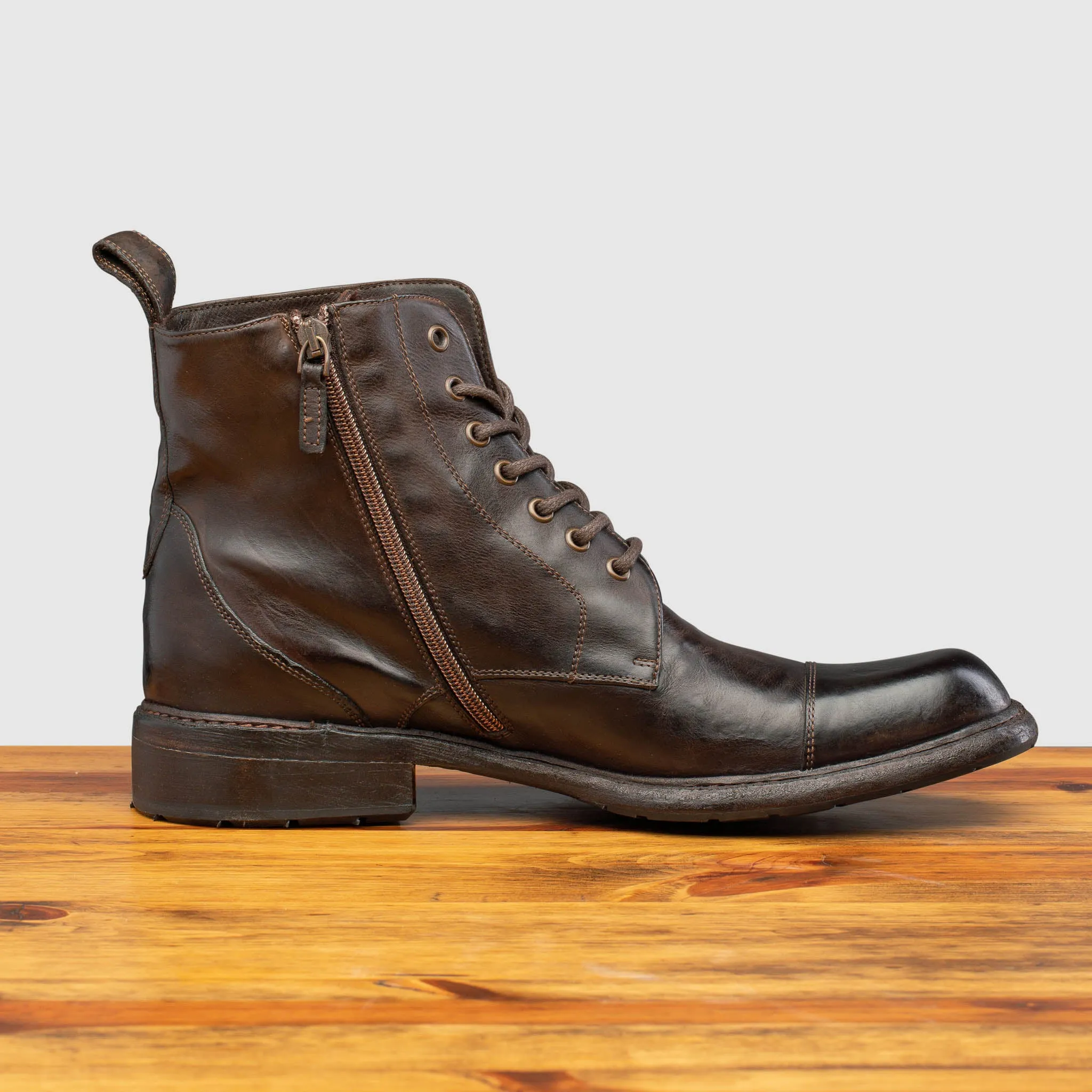 Q549 Calzoleria Toscana Dip-Dyed Combat Boot