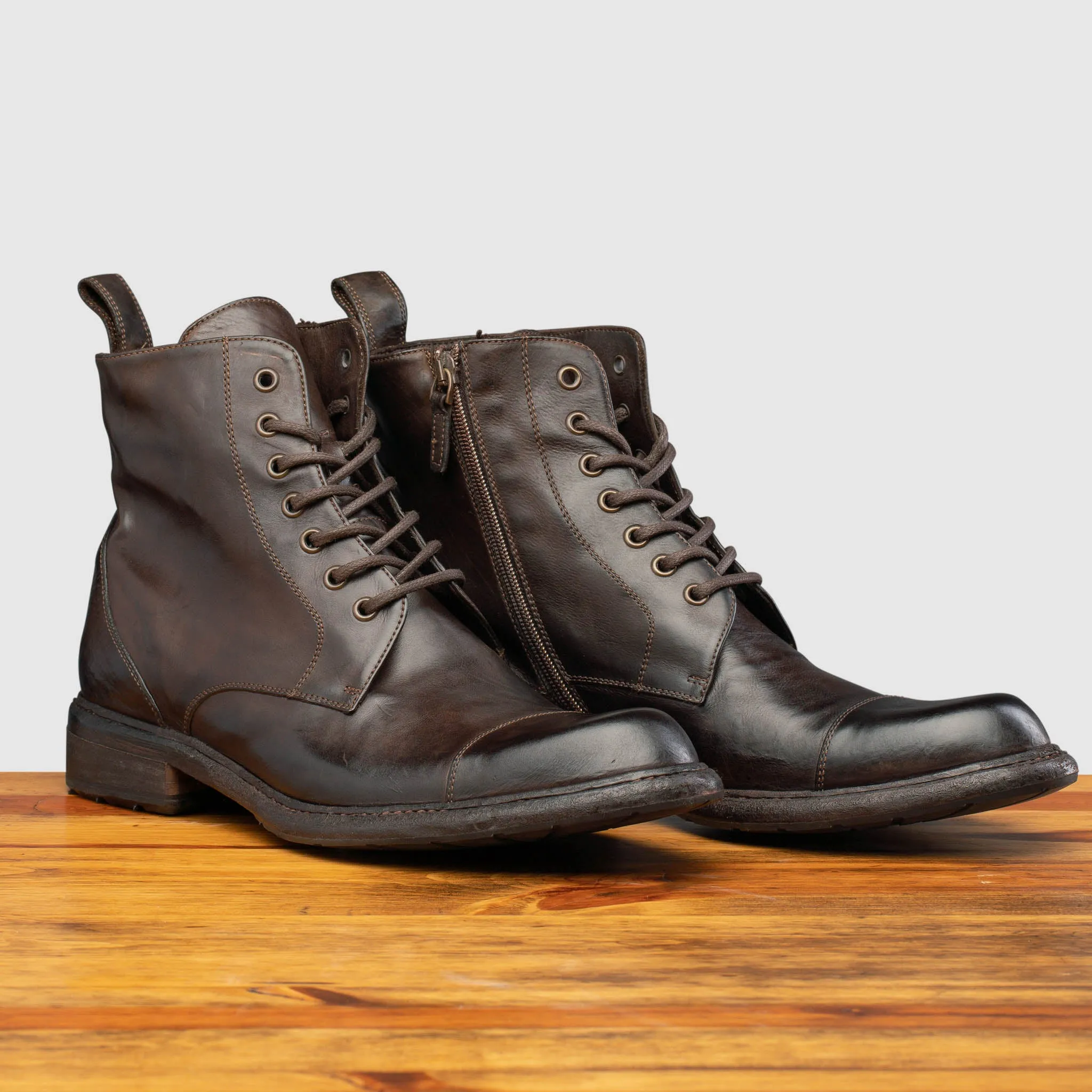 Q549 Calzoleria Toscana Dip-Dyed Combat Boot