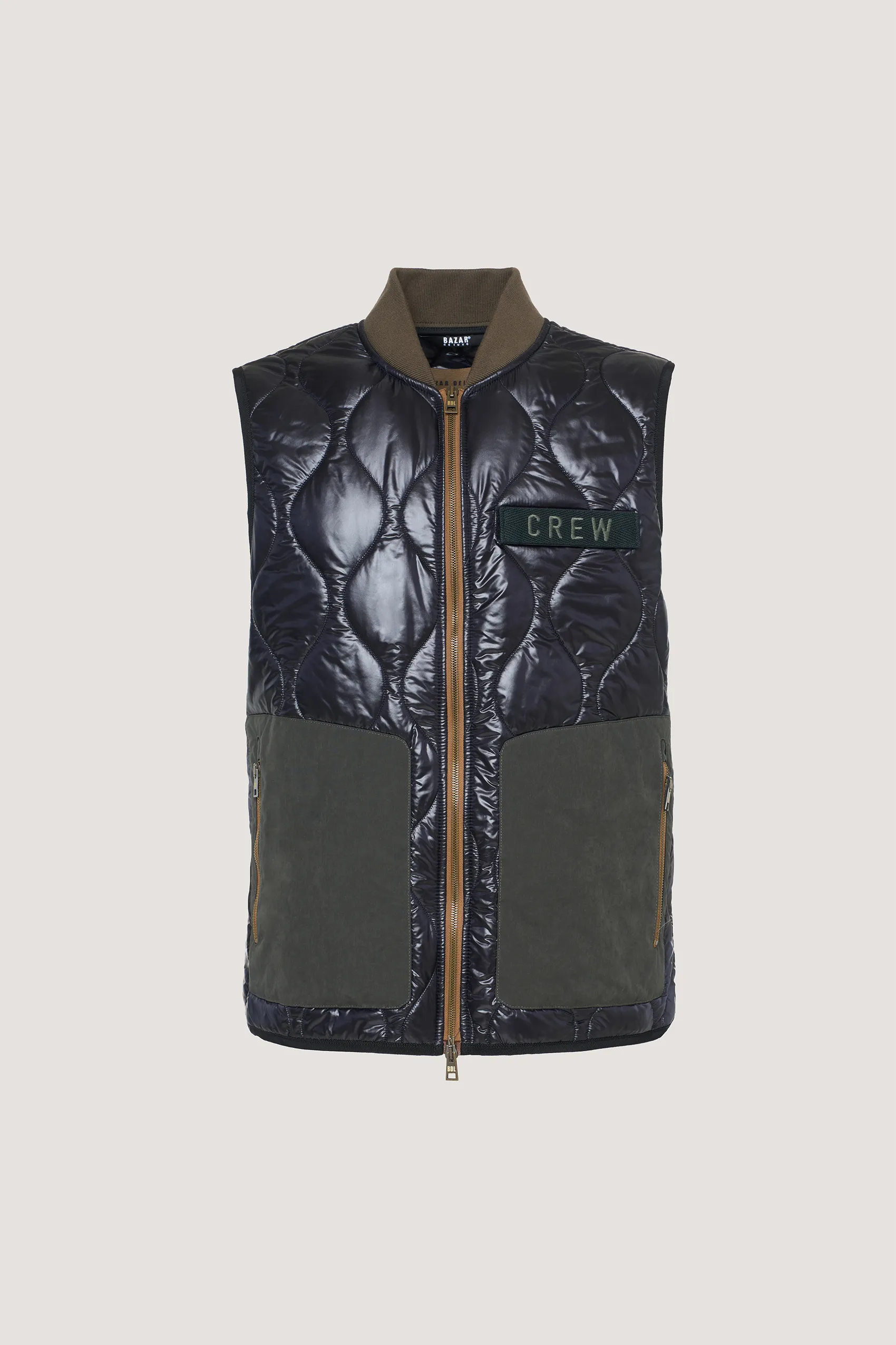 Quilted nylon waistcoat 