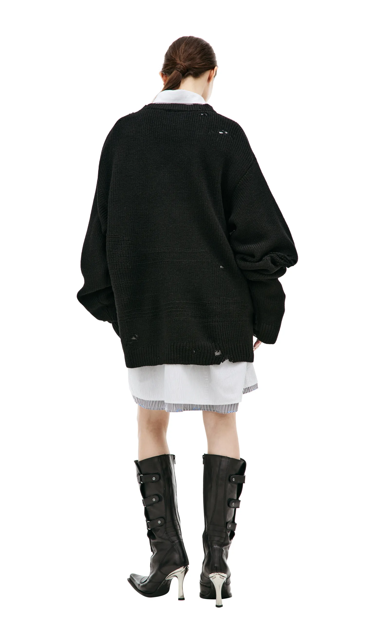 Ripped wool sweater VETEMENTS