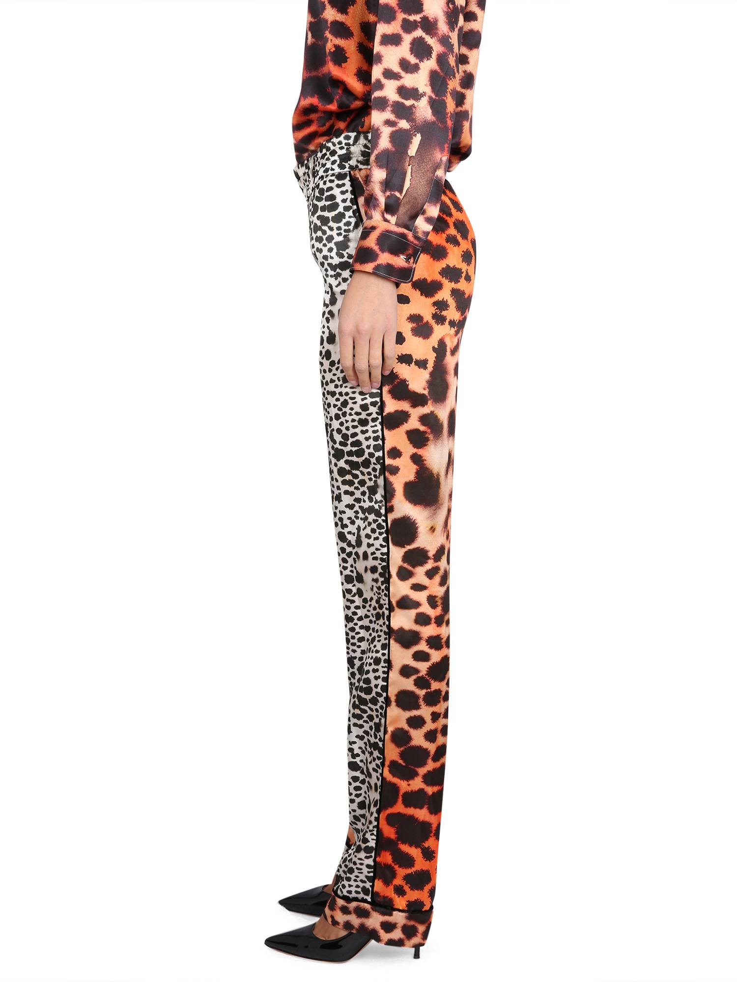 ROBERTO CAVALLI    MORAY EEL PRINT PANTS