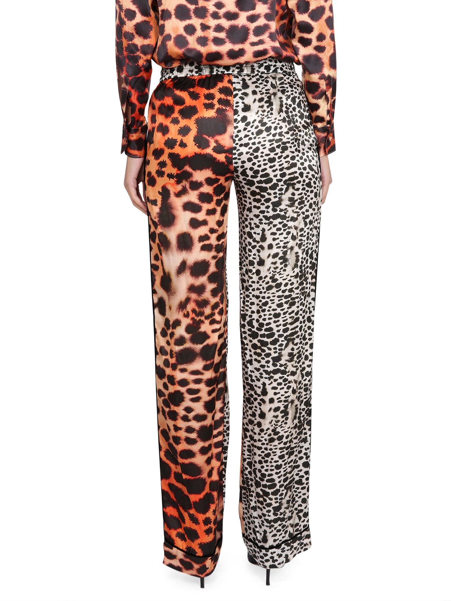 ROBERTO CAVALLI    MORAY EEL PRINT PANTS