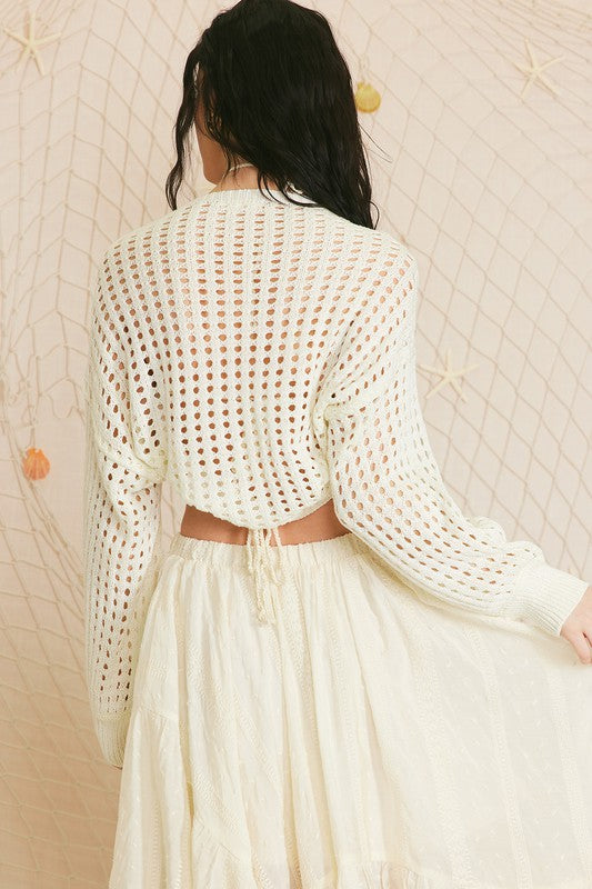 Sheer Crochet Bolero