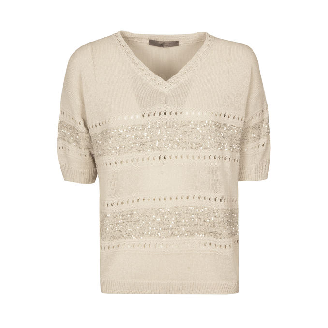 SHIRT SCINTILLE Woman Beige