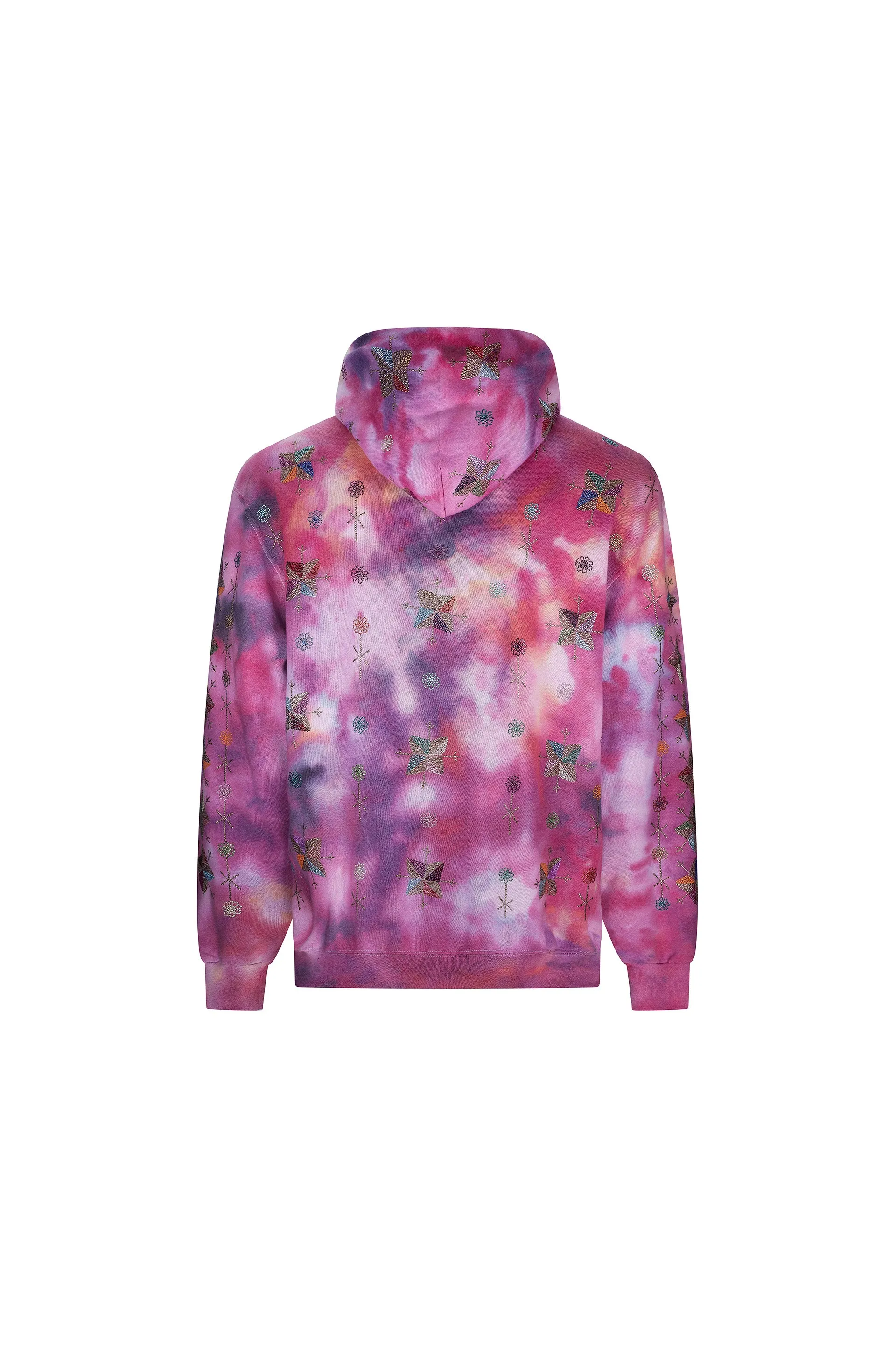 'SMASH IT UP' TIE DYE SLIM HOODIE