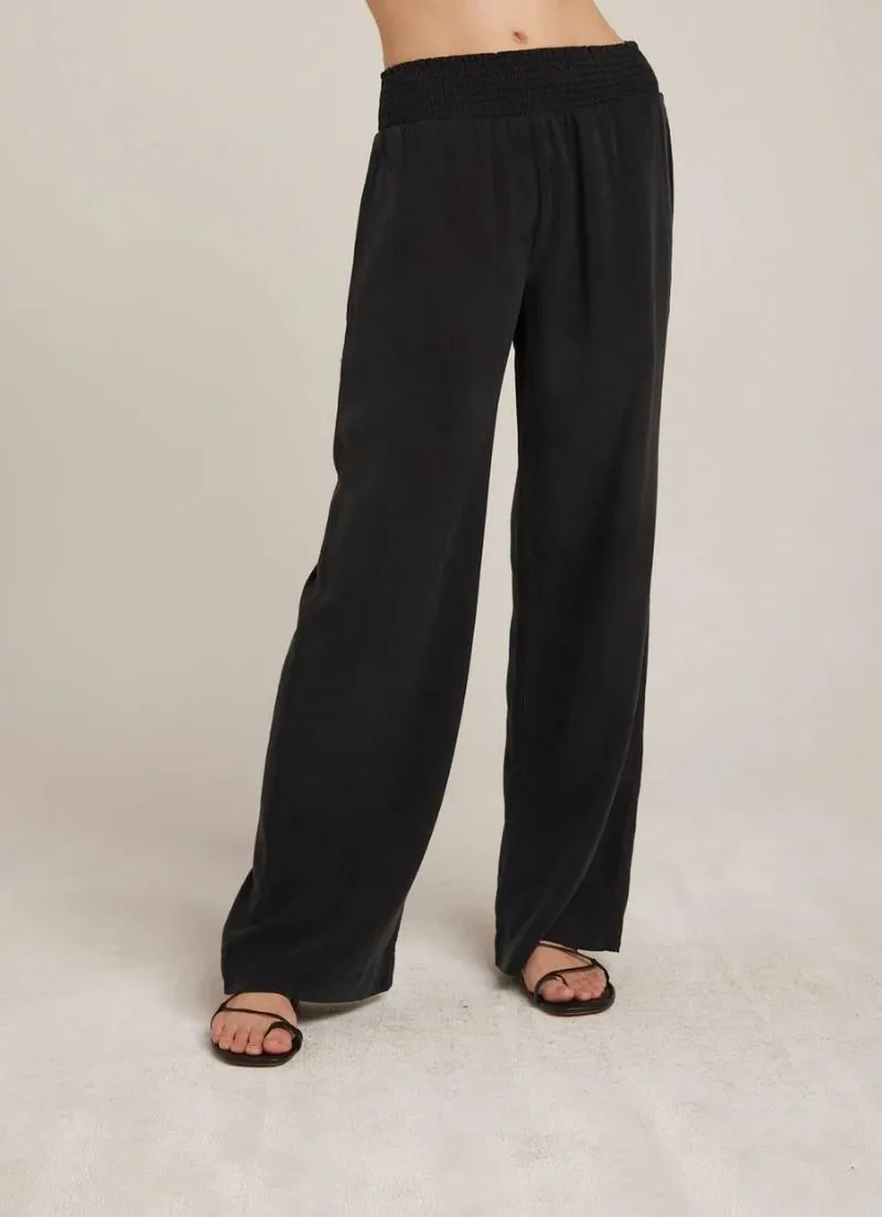 Smocked Wide Leg Pant