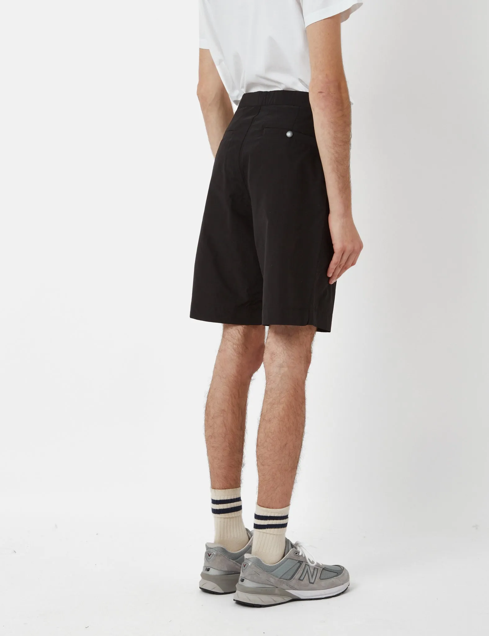 Snow Peak Light Mountain Cloth Shorts - Black