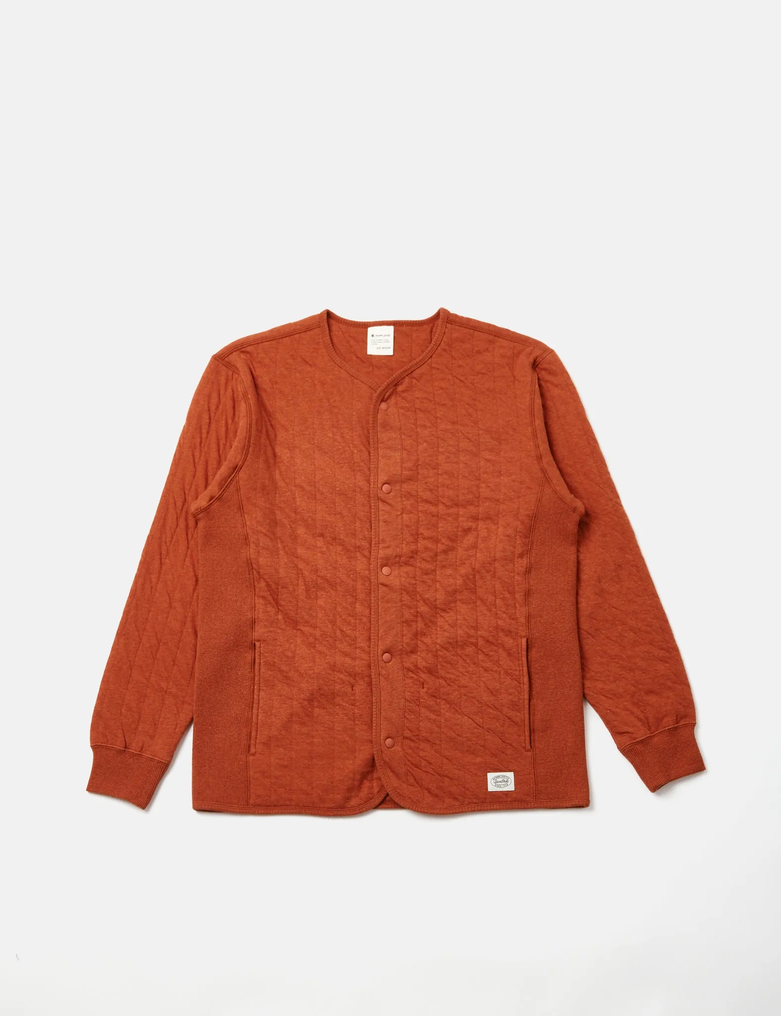 Snow Peak Natural Warm Stretch Cardigan - Orange