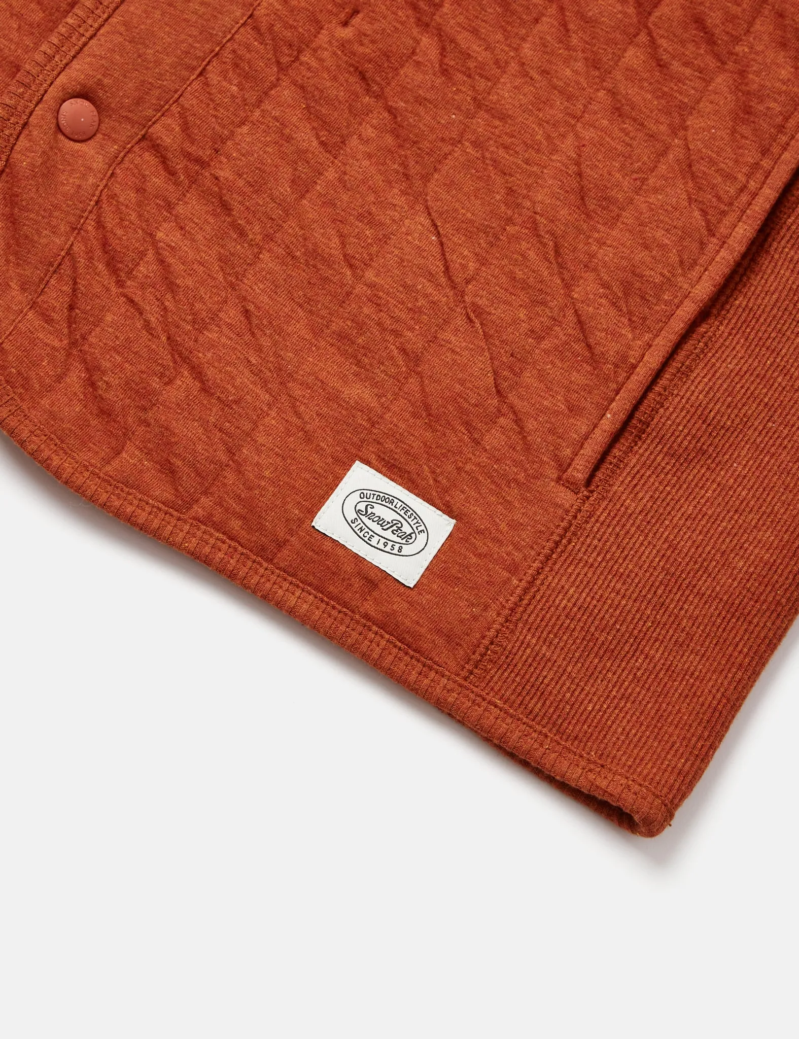 Snow Peak Natural Warm Stretch Cardigan - Orange