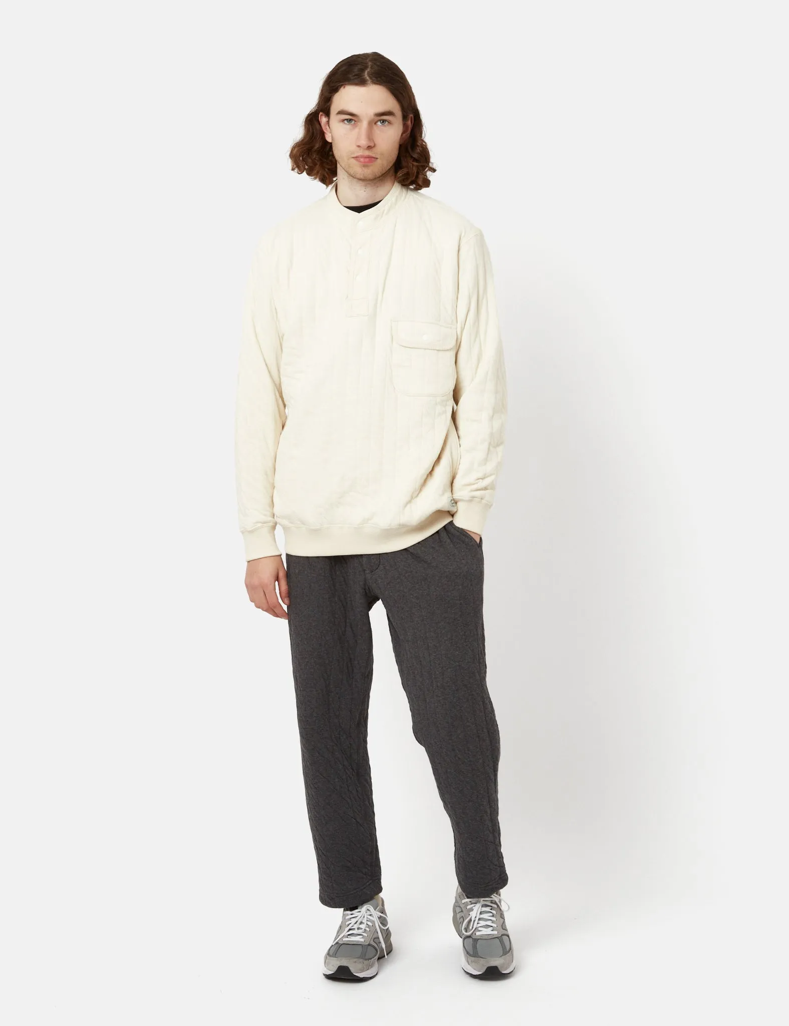 Snow Peak Natural Warm Stretch Pullover - Ecru