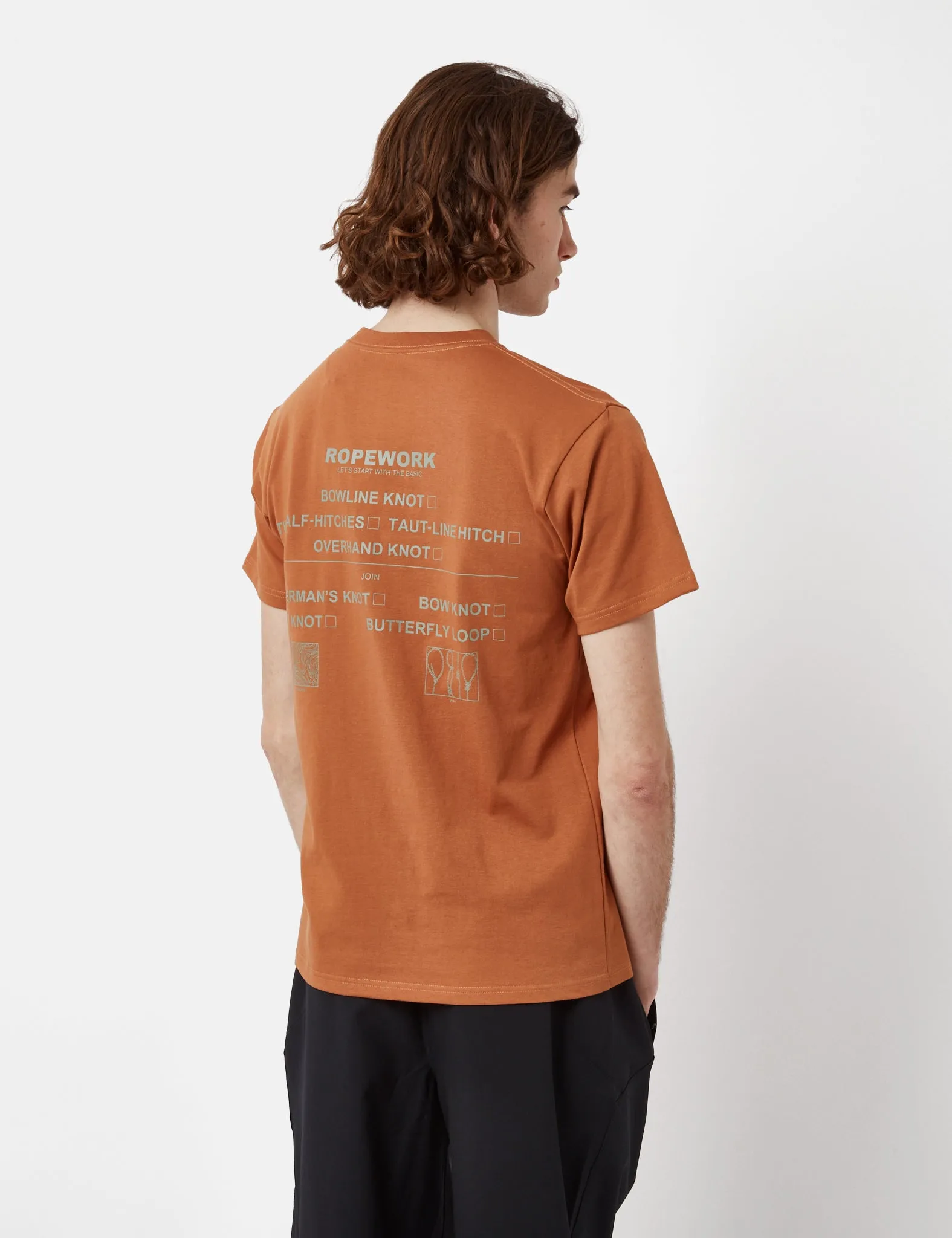 Snow Peak Ropework T-Shirt - Brown