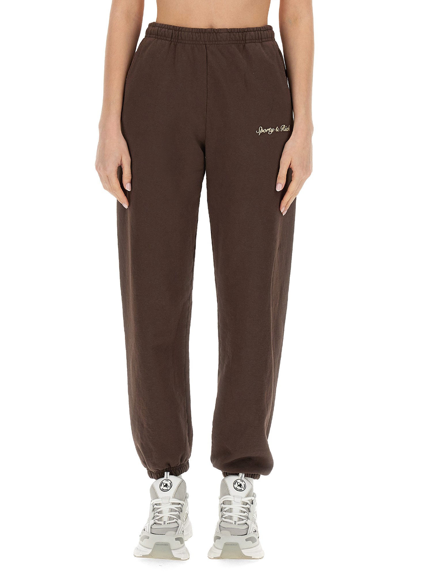 SPORTY&RICH    JOGGING PANTS WITH LOGO