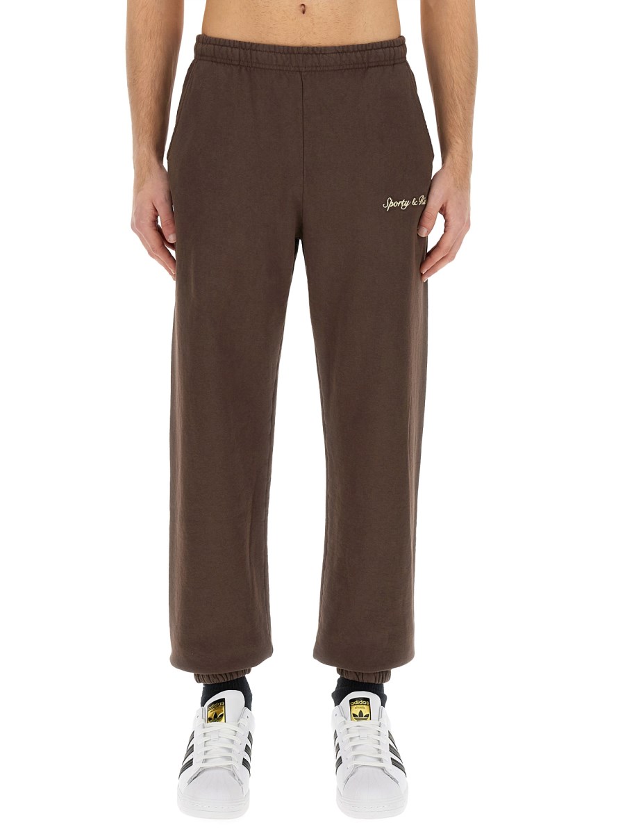 SPORTY&RICH    JOGGING PANTS WITH LOGO