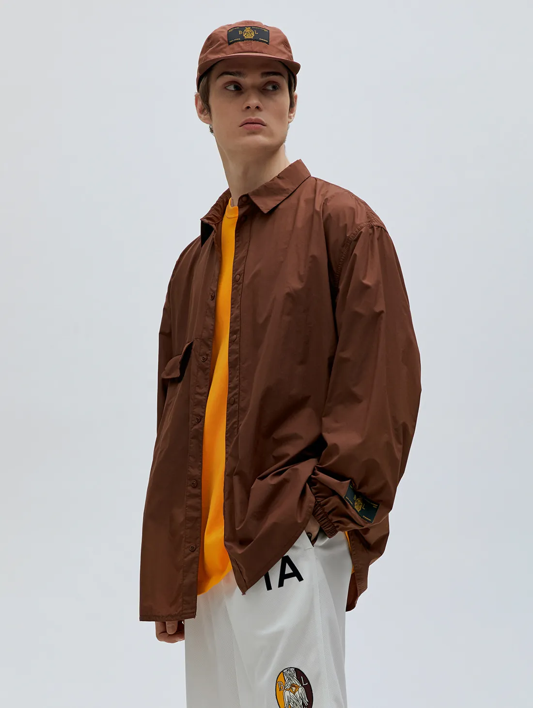 SSFC WINDBREAKER SHIRT - BROWN