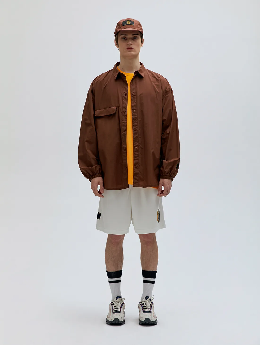 SSFC WINDBREAKER SHIRT - BROWN