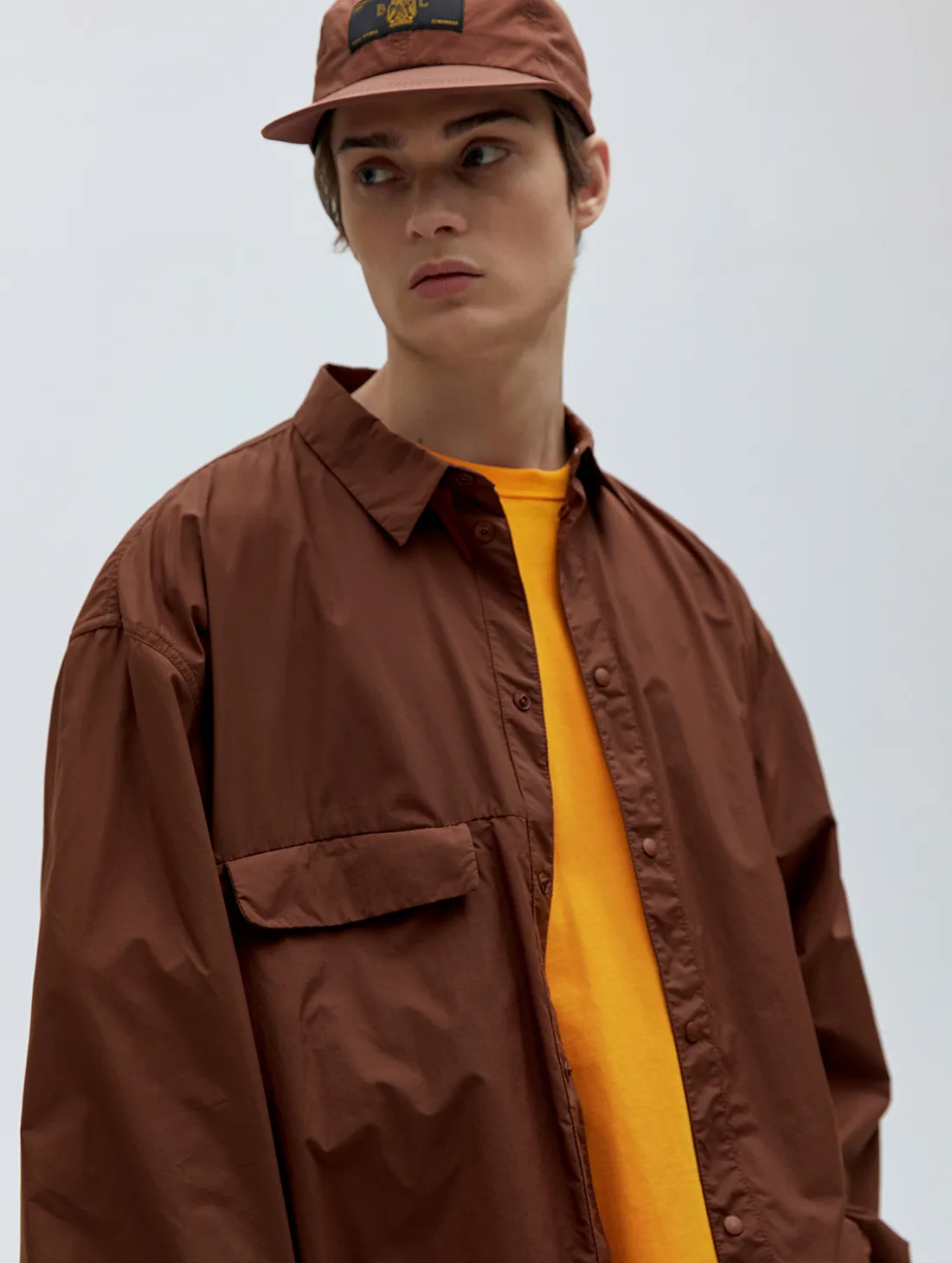 SSFC WINDBREAKER SHIRT - BROWN