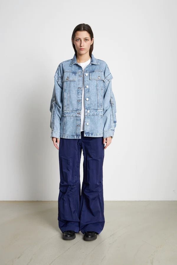 Stella Nova Oversized Denim Jacket - Washed Denim