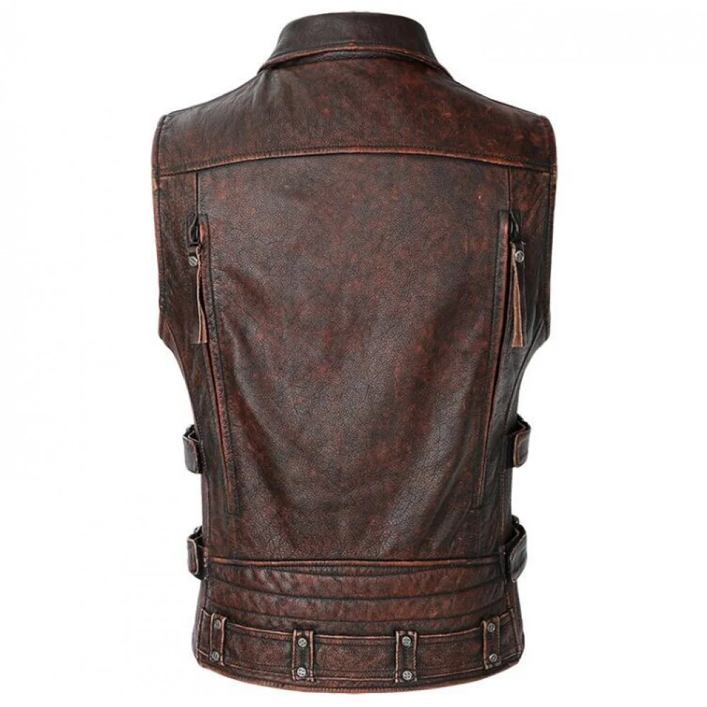 Stylish Leather Waistcoat