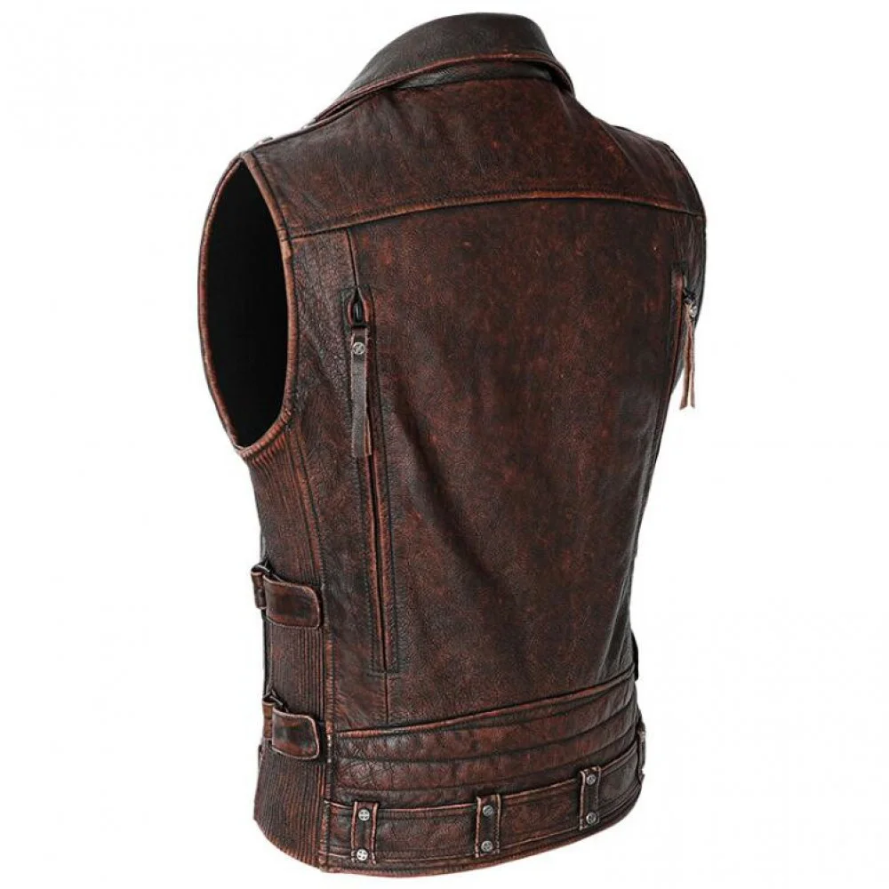 Stylish Leather Waistcoat