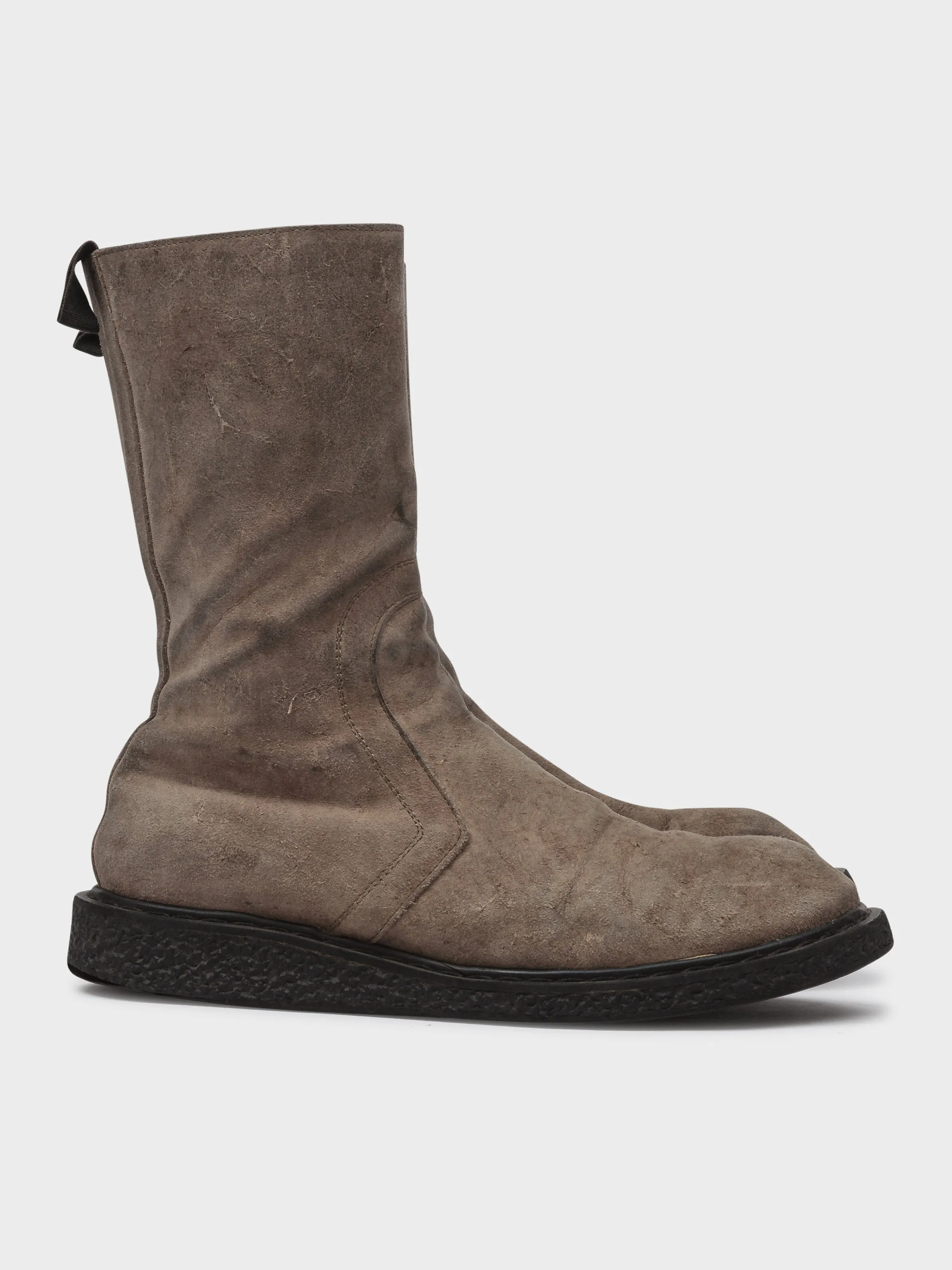 Suede Creeper Boots