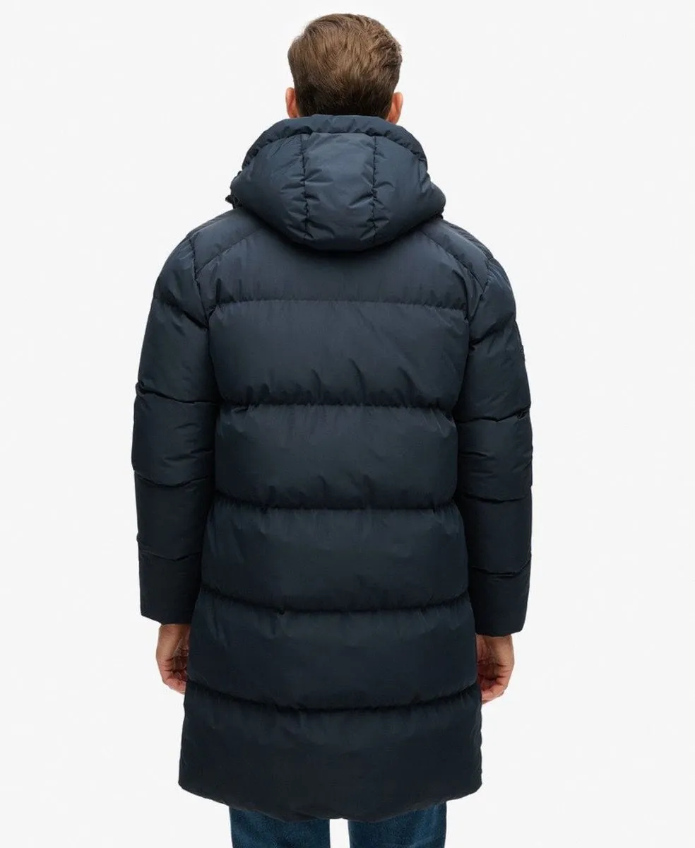 Superdry Hooded Sports Puffer Mid Jacket Eclipse Navy