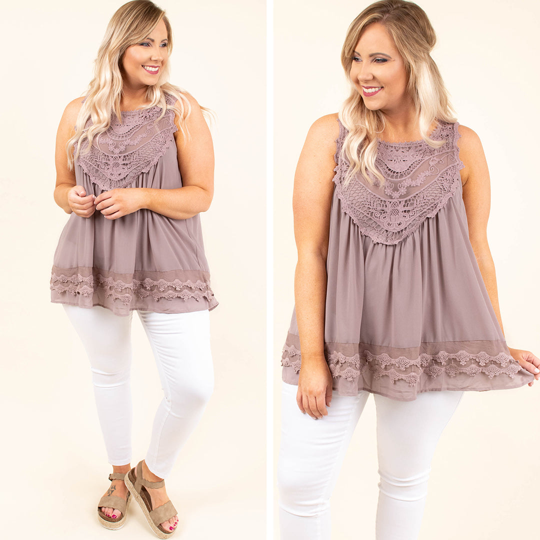 Sweet Charm Tank, Gray