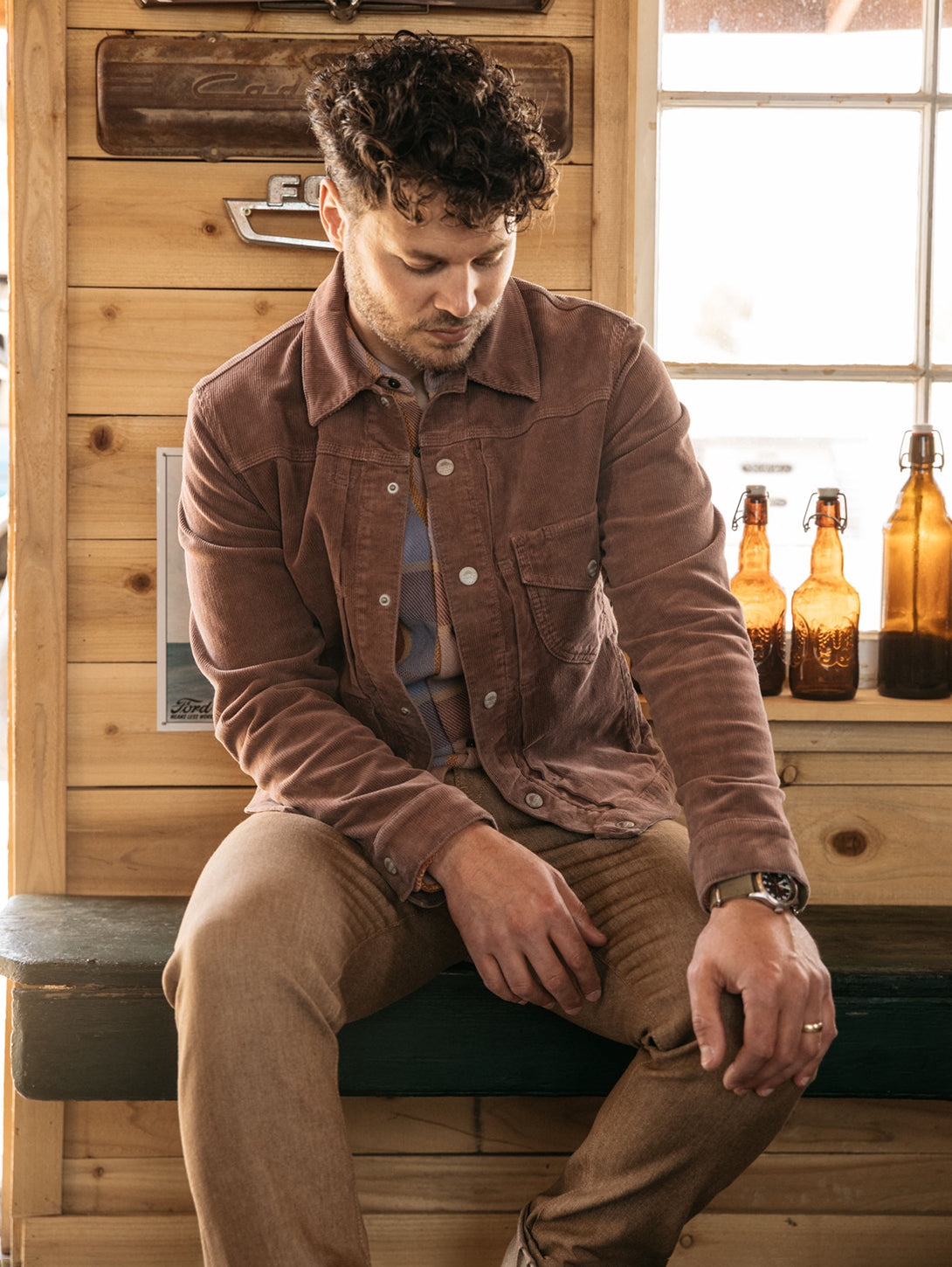 The Blade Jacket - Chocolate 16 Wales Corduroy Stretch