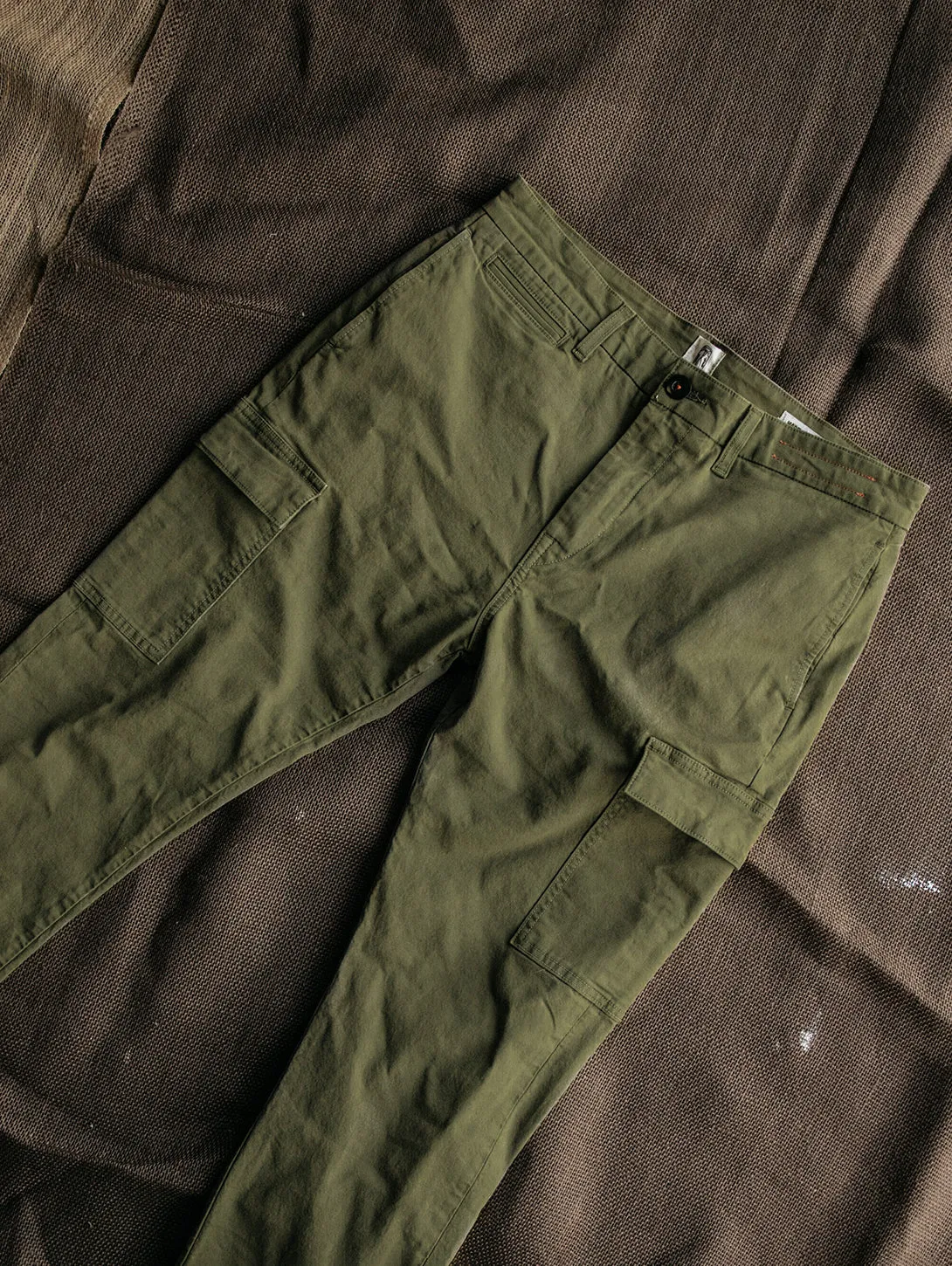 The Nail Cargo Stretch Oxford - Dark Green