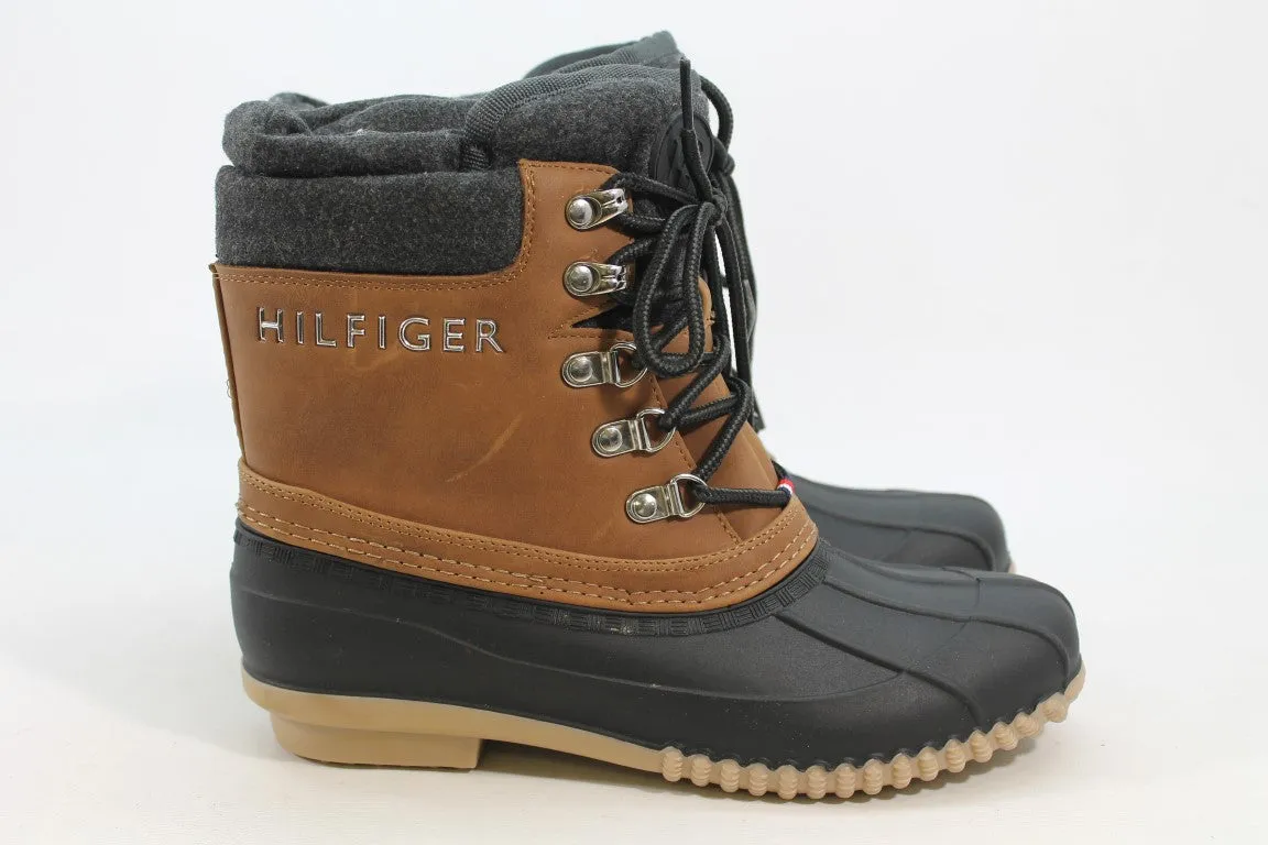 Tommy Hilfiger Muddy Women's Black/Brown Boots 7M(ZAP17691)