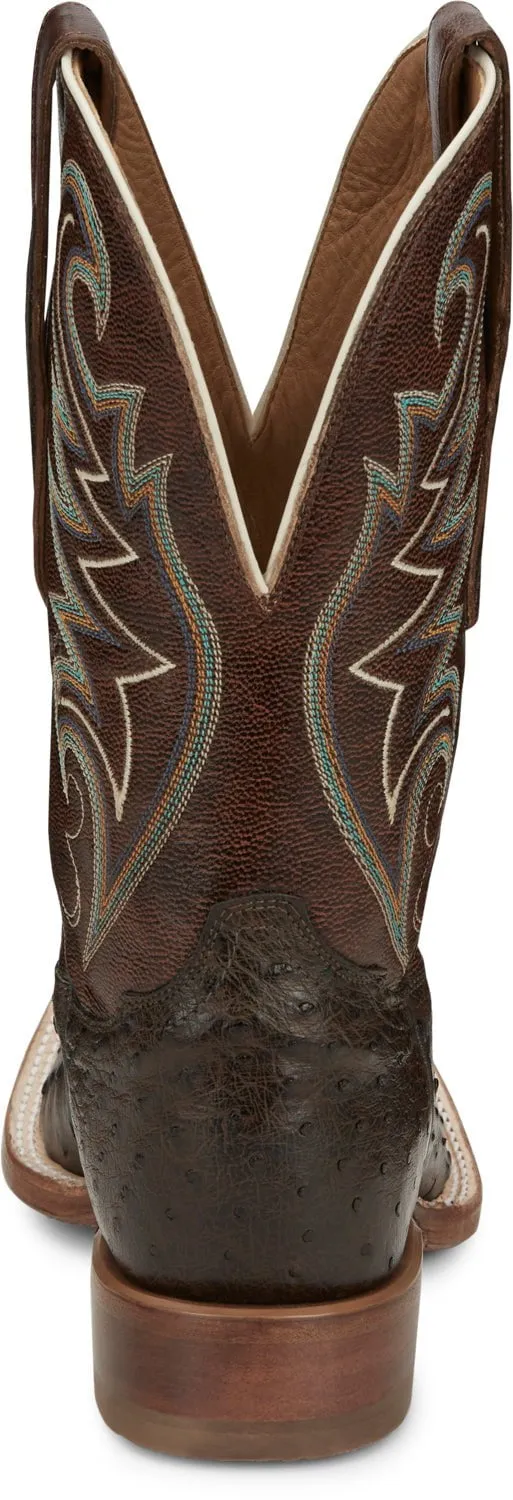 Tony Lama Mens Foster Sienna Full Quill Ostrich Cowboy Boots