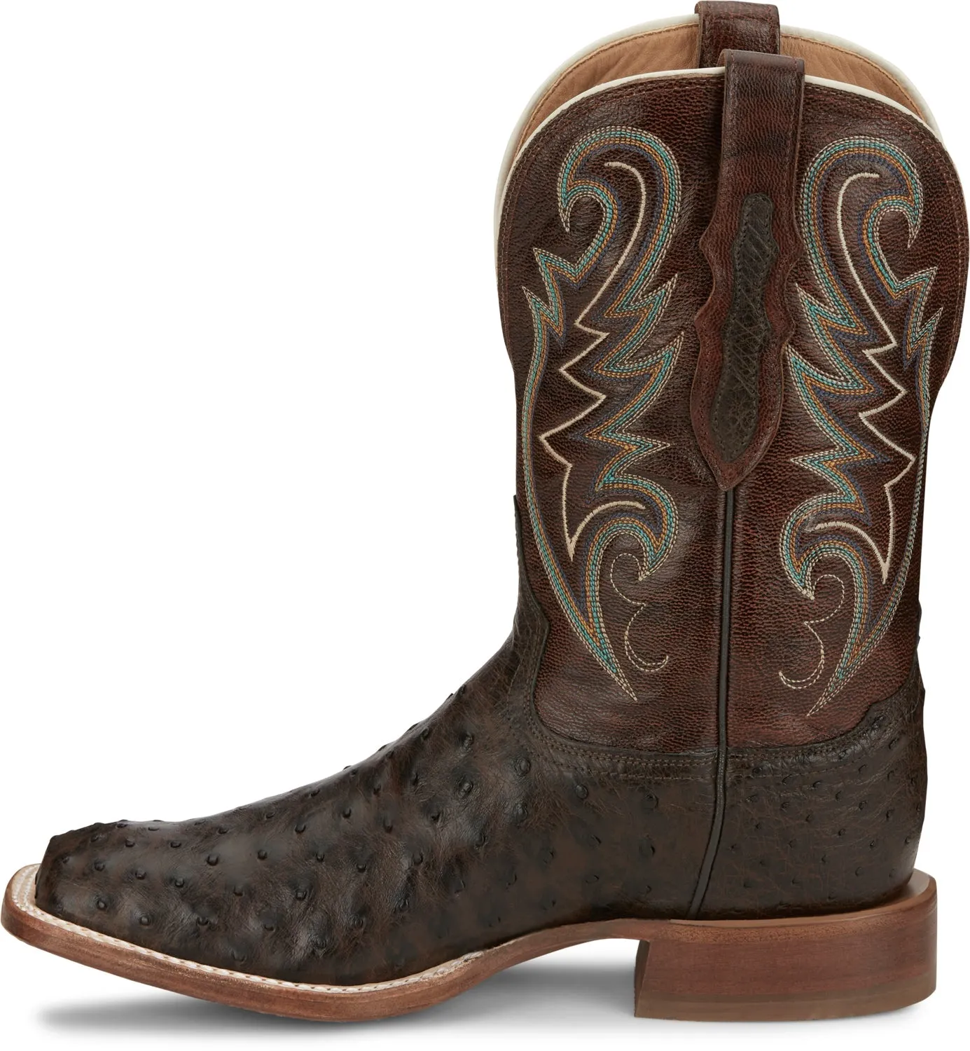 Tony Lama Mens Foster Sienna Full Quill Ostrich Cowboy Boots