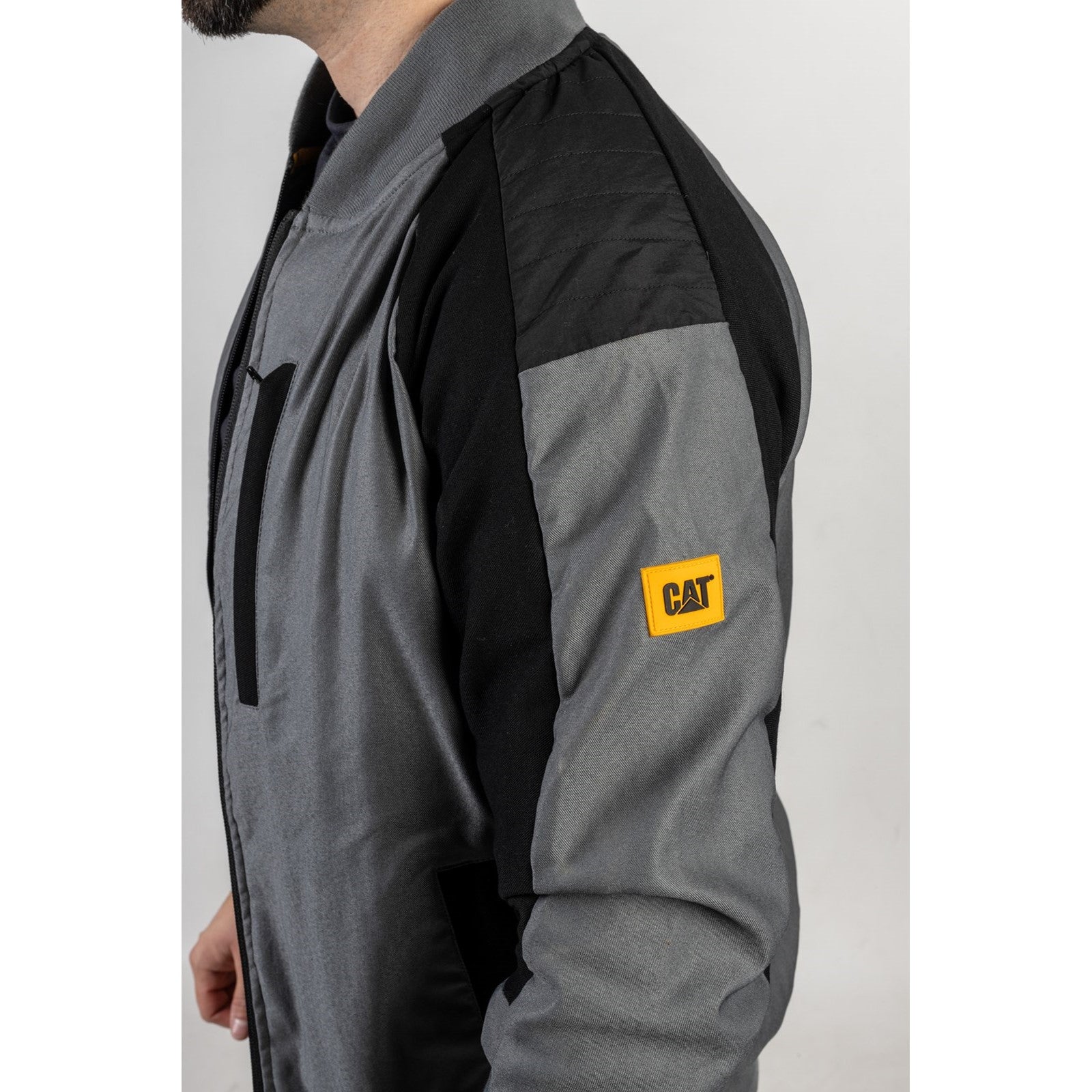 Trades Bomber Jacket  Dark Shadow-Black