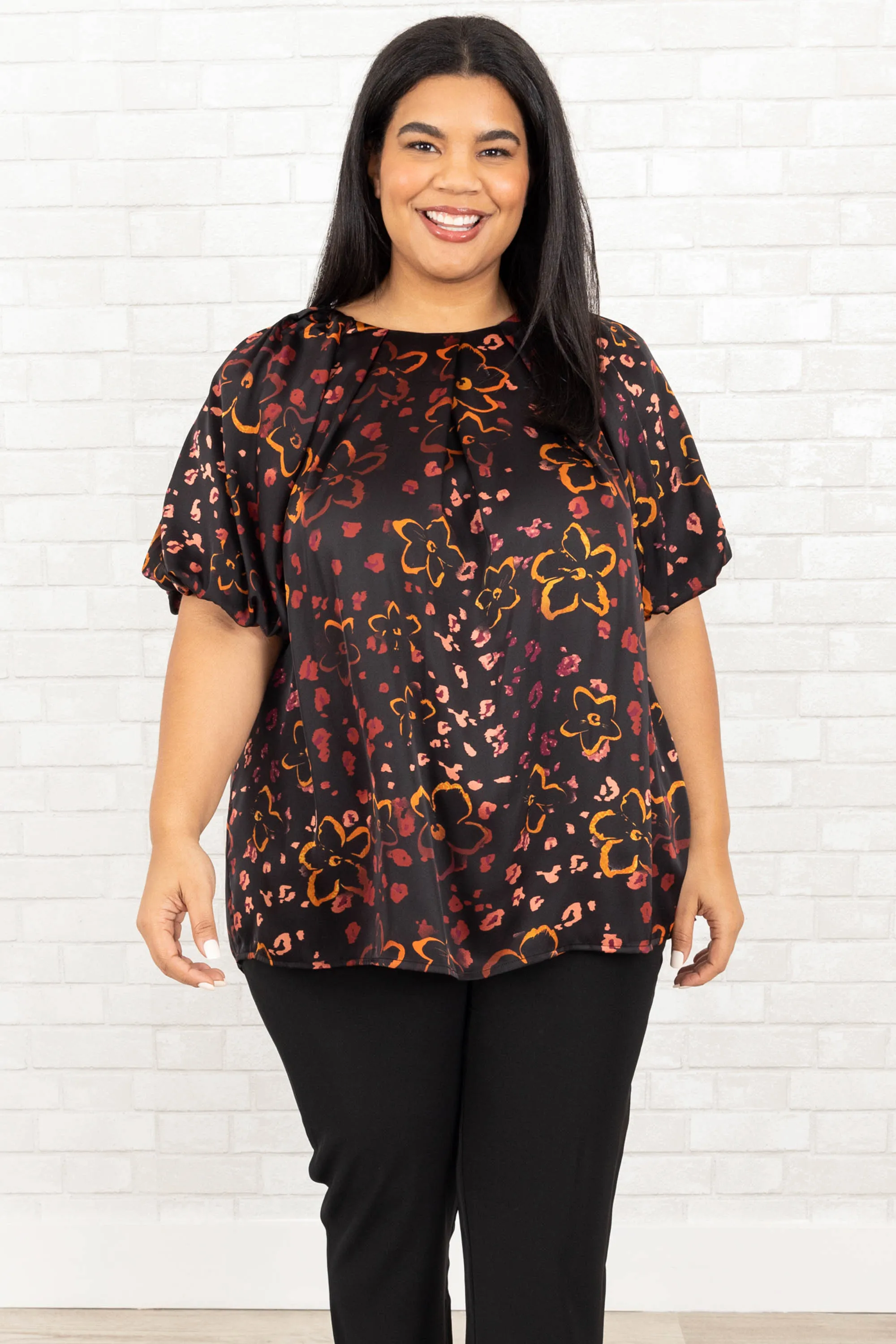 Unforgettable Compliment Top, Black