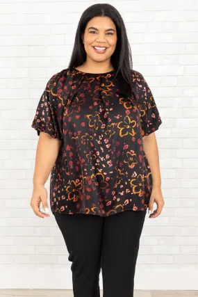 Unforgettable Compliment Top, Black