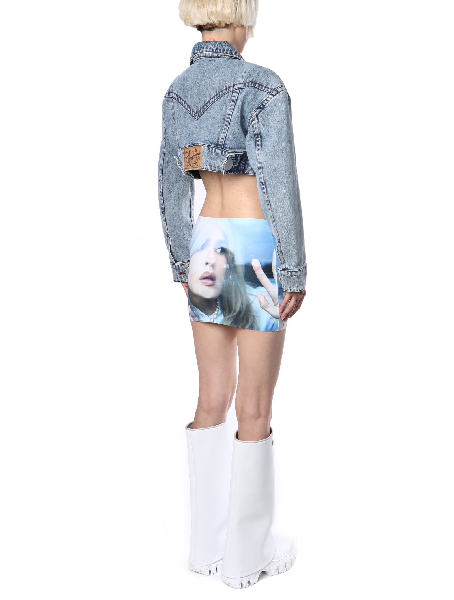 Vaquera Cropped Denim Jacket