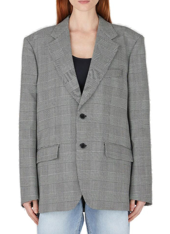 Vetements Houndstooth Single-Breasted Blazer