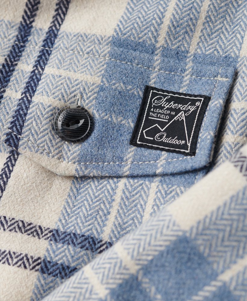 Vintage Borg Check Overshirt | Ivory Check