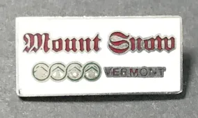 Vintage Mount Snow Ski Resort Pin (1980s)