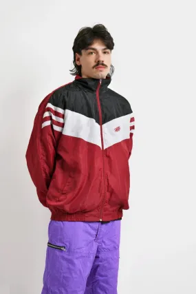 Vintage windbreaker jacket red