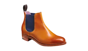 Violet - Cedar Calf / Blue Elastic Boot