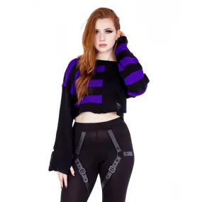 VIOLETTA JUMPER - BLACK/PURPLE