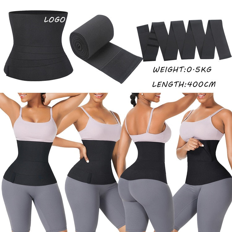 Women's Bandage Wrap Waist Trainer Body Shaper Tummy Control