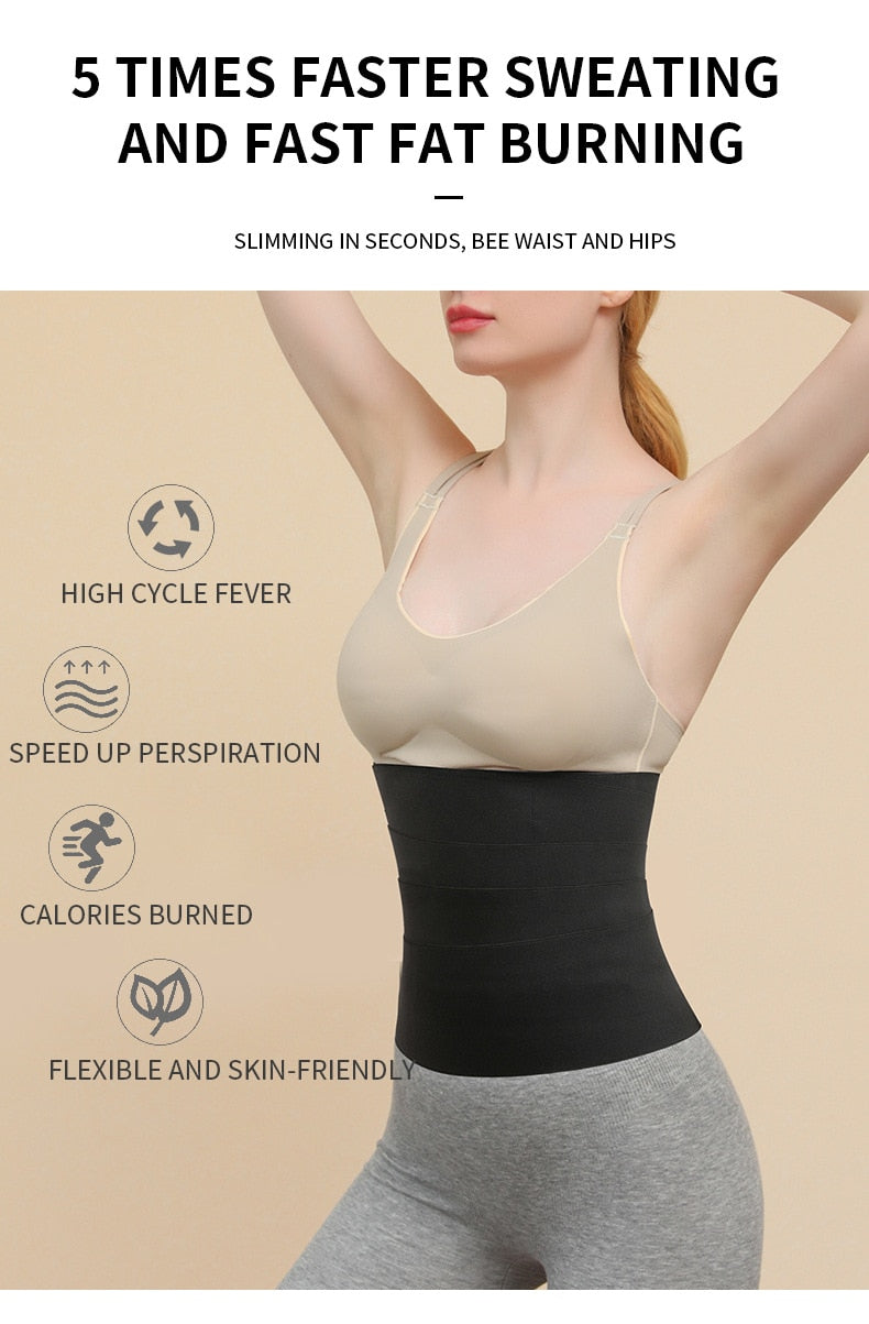 Women's Bandage Wrap Waist Trainer Body Shaper Tummy Control