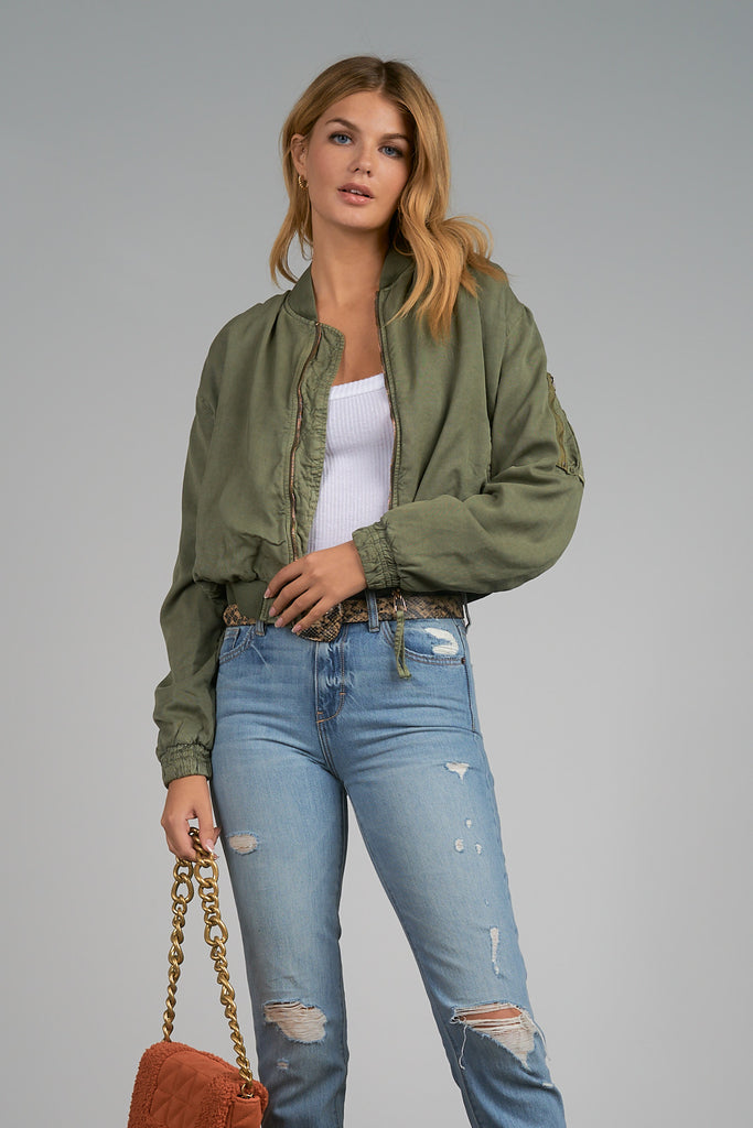 Women's Elan Bomber Zip Jacket