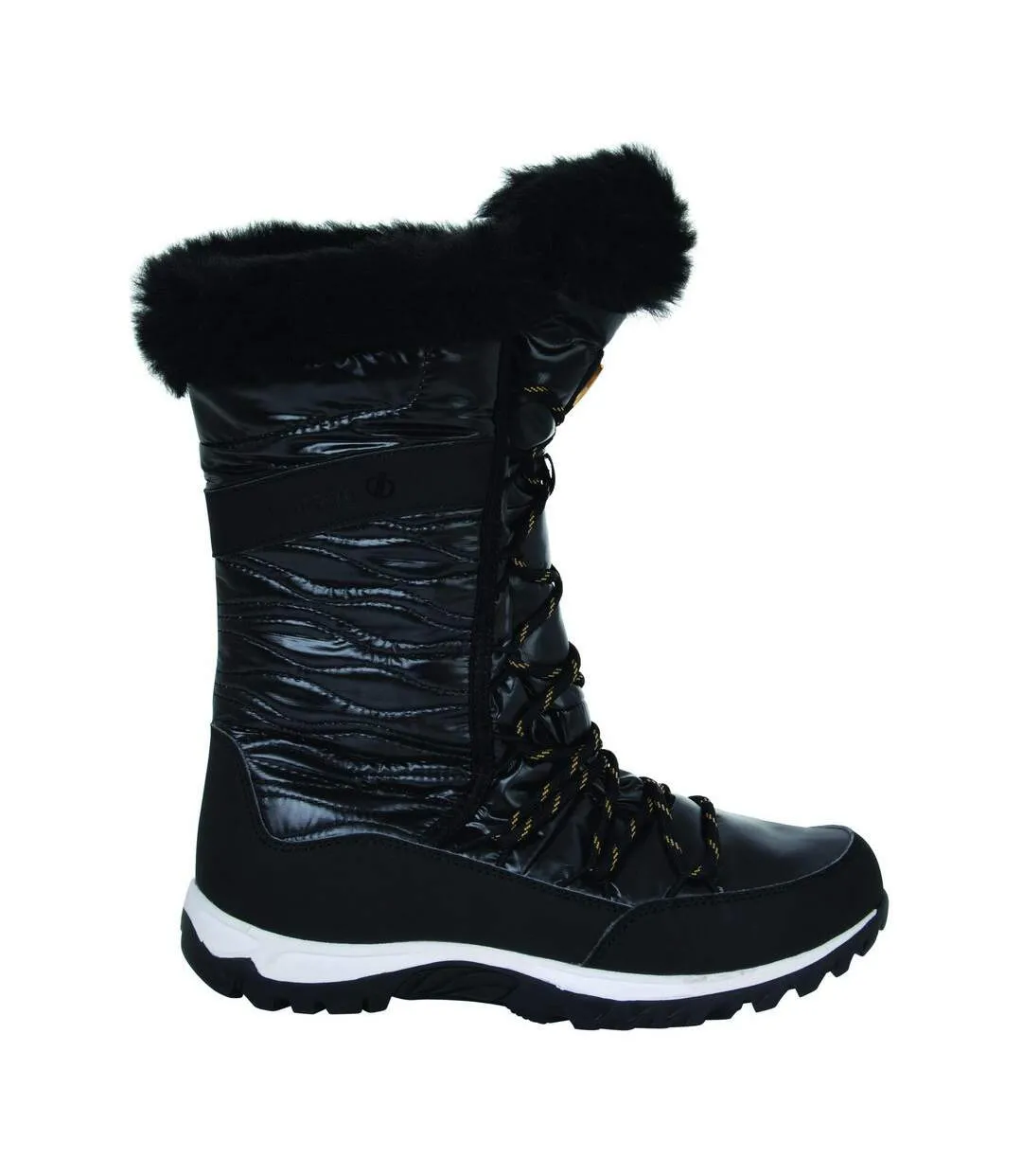 Womens kardrona ii faux fur trim snow boots black Dare 2b