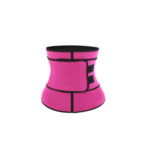 Women's Rose Red Breathable Waist Trainer Tummy Control Body Slimmers